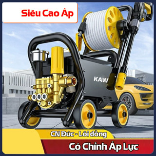 Máy Rửa Xe Cao Áp Công Suất Lớn 3000W, Phun Xa 10M, Dây 20 Mét Dễ Dàng Sử Dụng - Bảo hành 12 Tháng