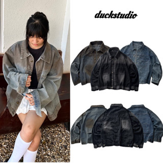 Áo Khoác Jean Denim Form BOXY Nam Nữ