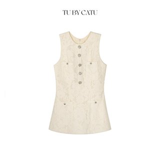Tubycatu | áo kiểu asha beige top