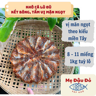Khô cá đù, 500gram Khô cá lù đù xẻ bông mai tẩm vị mặn ngọt Đặc sản Cà Mau, sạp khô Mẹ Đậu Đỏ, sạp khô Minh Anh