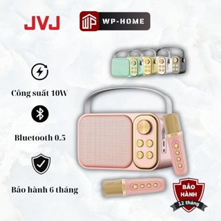 Loa Bluetooth Mini Karaoke Kèm Mic JVJ YS-103 1 Mic / Loa Ys-105 2 Mic Công Suất 10W Âm Thanh Siêu Hay, Micro Hút Giọng