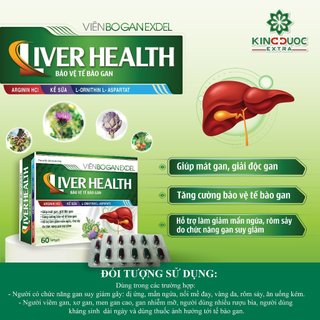 Bổ gan Liver Health giúp mát gan , giải độc gan, tăng cường chức năng gan Hộp 60 viên