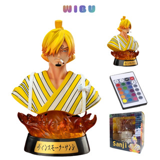 Mô hình One Piece Sanji Tượng Bán Thân + có Led RGB siêu đẹp , cao 17cm , figure anime one piece