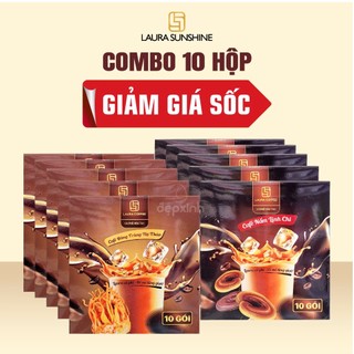 Combo 10 Hộp Cà phê hòa tan Laura Coffee Nhật Kim Anh