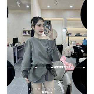 Đầm lệch vai nữ tiểu thư kết hoa eo