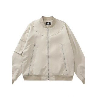 Áo khoác bomber ngôi sao viền đóng đinh nhiều màu ảnh thật 2 lớp