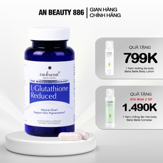 Viên uống trắng da chống lão hóa Sakura L-Glutathione Reduced 60 viên