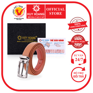 Thắt lưng nữ huy hoàng da bò 2p màu da hp5114