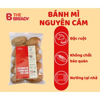 Bịch 10 bánh mì nguyên cám mini đông lạnh The Bready
