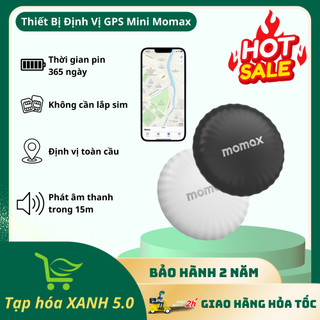Thiết Bị Định Vị GPS Mini Momax PinTag - Định Vị Xe Máy, Người Già & Trẻ Nhỏ, Đồ Đạc - chống mất đồ , TẶNG Móc Khóa