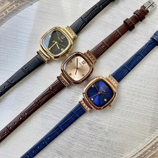 [Julius Official] Đồng hồ nữ Julius JA-863 dây da nâu