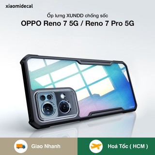 Ốp lưng XUNDD OPPO Reno 7 5G / 7 Pro 5G mặt lưng trong suốt, viền TPU, chống sốc