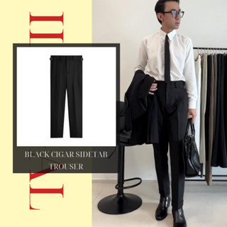 ILLÉGAL - Quần Âu Đen Sidetab 2 Ly - BLACK CIGAR SIDETAB TROUSER