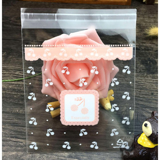 100 cái túi dán size 10 x 10cm đựng bánh quy, bánh dứa, kẹo và trà