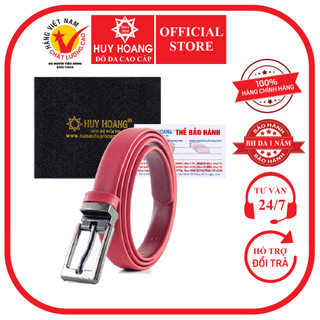 Thắt lưng nữ Huy Hoàng da bò 2P màu đỏ HP5116