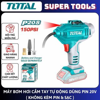 Total máy bơm hơi cầm tay tự động dùng pin 20v tacli20011 , tacli2018