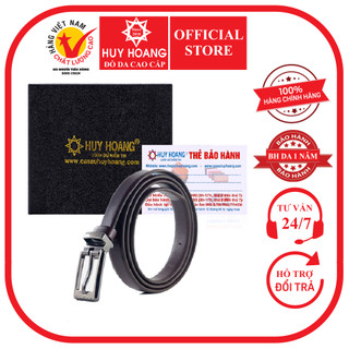 Thắt lưng nữ Huy Hoàng da bò 2P màu nâu HP5117