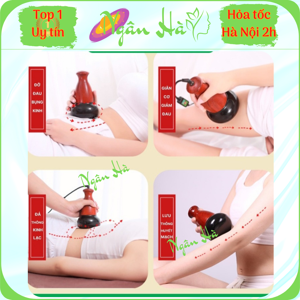 Máy đá nóng massage cổ vai gáy, body, đả thông kinh lạc dưỡng sinh