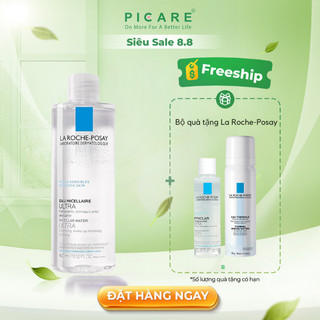 Nước tẩy trang cho da nhạy cảm La Roche Posay Micellar Water Ultra Sensitive Skin ( 200ml - 400ml )