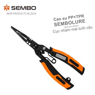 SEMBOLURE kiềm câu lure đa năng chính hãng, phủ lớp Teflon chống gỉ, kiềm câu lure đa năng cắt dây PE, mở vòng nối, kiềm
