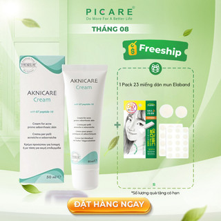Kem kiểm soát giảm tăng tiết bã nhờn và dưỡng ẩm cho da mụn giảm mụn sưng viêm Aknicare Cream 50ml