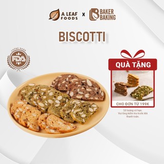 Bánh biscotti Baker Baking nguyên cám hỗ trợ giảm cân an toàn cho người tiểu đường 100g