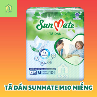 (Mẫu mới 2023) TÃ DÁN NGƯỜI GIÀ SUNMATE SIZE M10 MIẾNG/ M18 MIẾNG TIẾT KIỆM