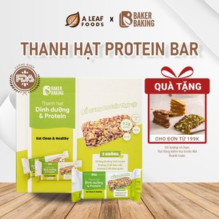 Protein bar Baker Baking bổ sung dinh dưỡng, thanh năng lượng tiện lợi phù hợp ăn vặt, ăn chay, ăn kiêng và tập luyện