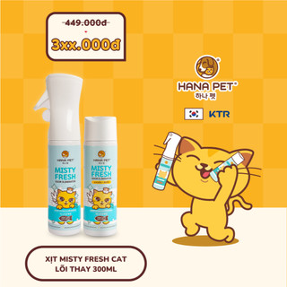 Combo xịt khử mùi cho chó mèo Misty Fresh và lõi refill - Hana Pet Việt Nam