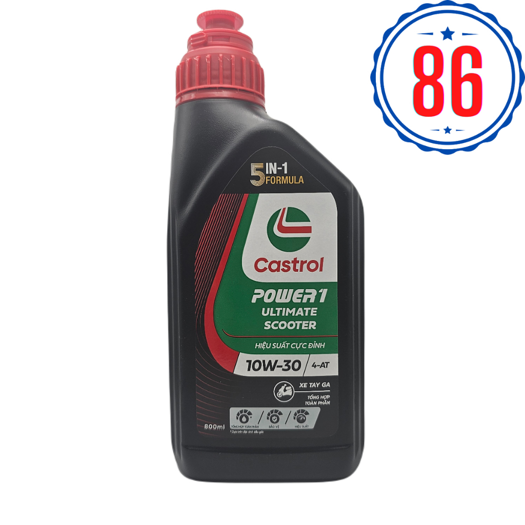 Castrol ultimate Scooter 10w30 800ML nhớt tổng hợp dành cho xe tay ga NEW 2024