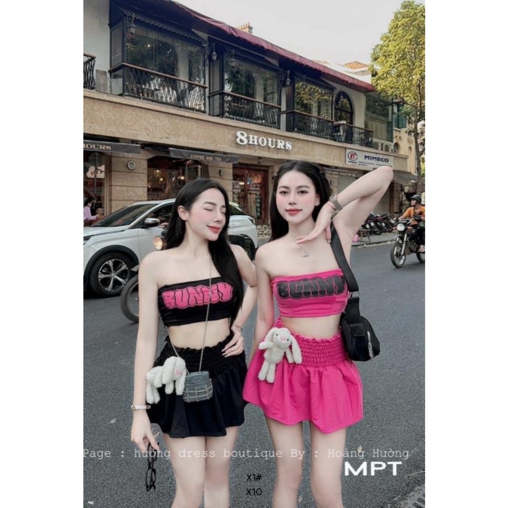 Sét thời trang nữ mango kèm gấu to 2 màu xinh y hình