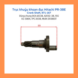 Trục khuỷu HItachi PR-38E, FEG EG-580, DCA AZC38, AZC02-38 (cốt dên PR-38E) - CRANK SHAFT ASSY'S, 971-167
