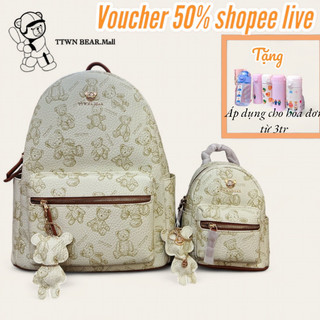 Balo da nữ, balo ttwn bear thời trang cam kết chính hãng 4 size s m l xl hàng thái lan cao cấp tn2124