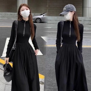 Váy Đầm kéo khóa cao dáng dài dài tay xòe HÀNG LOẠI 1 hack dáng sang chảnh (CÓ BIG SIZE) KS2288 SP04