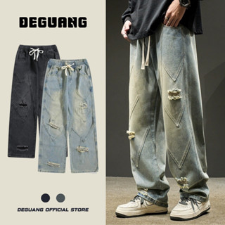  Quần Jean Ống Rộng Cào Rách Quần Bò Suông Đẹp Phong Cách Bụi Mặc Đi Chơi Đi Làm Thoải Mái  BGJ- 094  