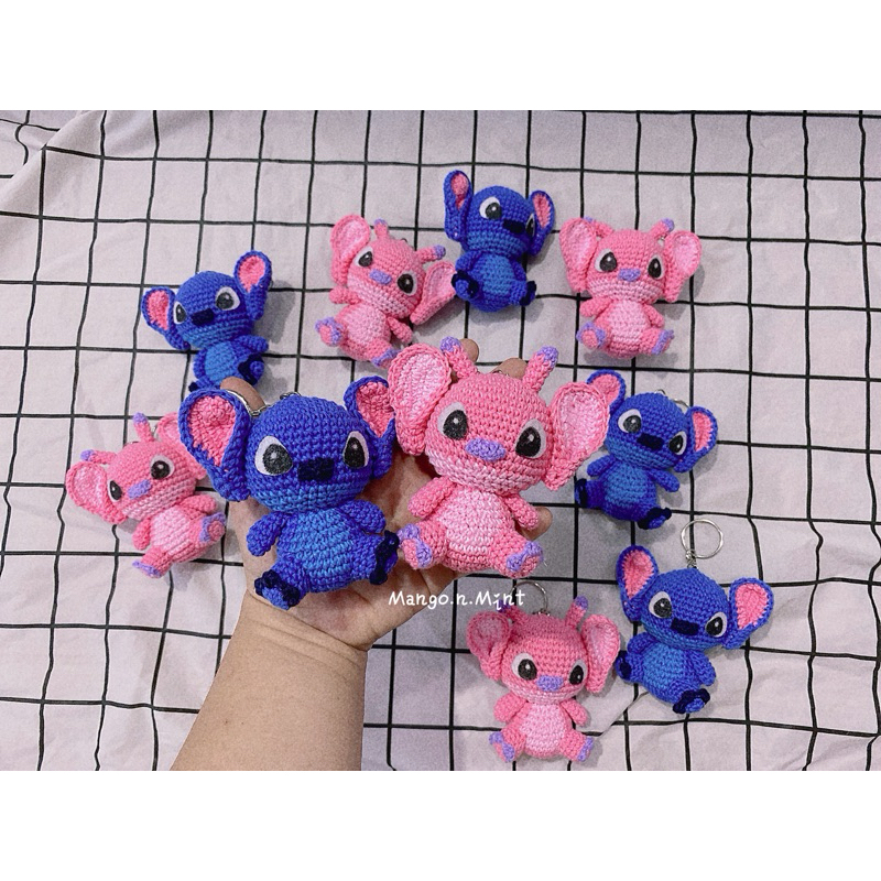 Móc khoá len handmade Stitch