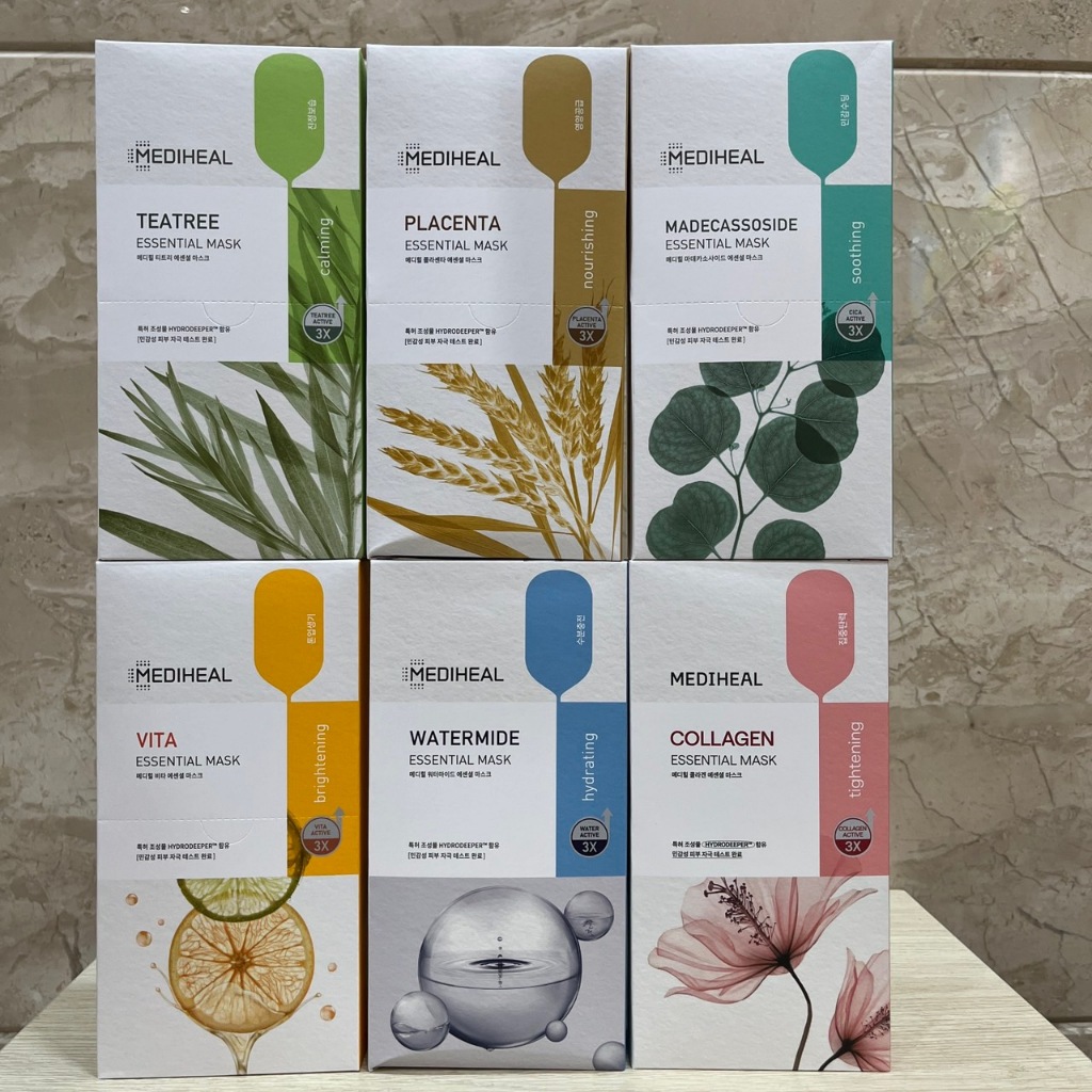 hộp 10 miếng - mặt nạ Mediheal essential mask