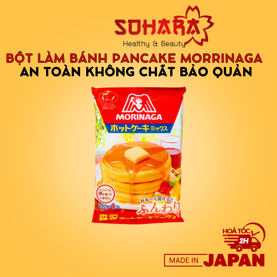 Bột làm bánh Pancake Morinaga Nhật Bản 600g