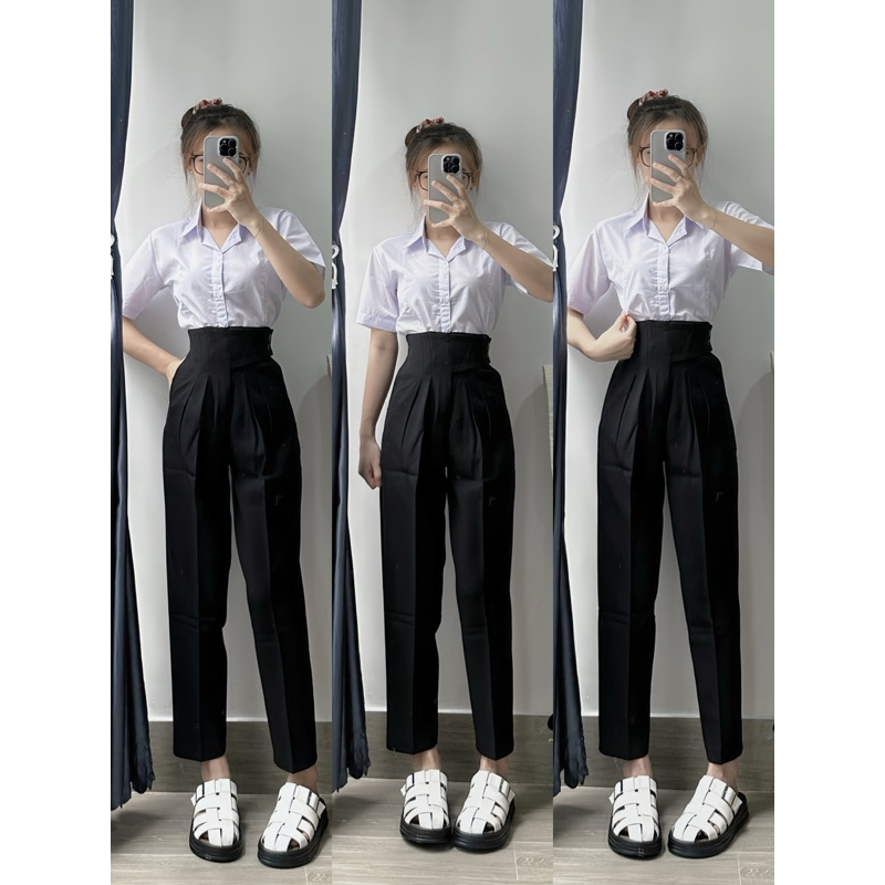 [Mã 42] Quần Tây Xếp Ly 2 Nút