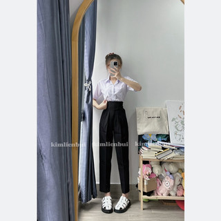 [Mã 42] Quần Tây Xếp Ly 2 Nút