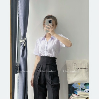 [Mã 42] Quần Tây Xếp Ly 2 Nút