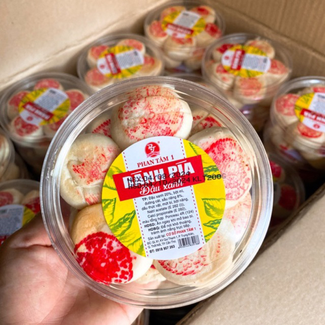 Bánh pía mini Phan Tâm 200g ( Bánh chay không trứng)
