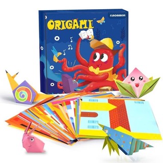 Bộ giấy gấp fun origami 144 tờ kèm sách hướng dẫn chi tiết