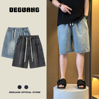 Quần Đùi Jean Cạp Chun Quần Short Jean Ống Rộng De Guang Mặc Co Giãn Thoải Mái Đi Chơi Đi Biển Đẹp [SHORT-JEAN-CHUN-104]