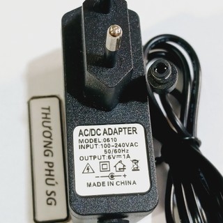Nguồn Adapter DC 6V - 1 A  / Đầu cắm 5.5mm x 2.1mm