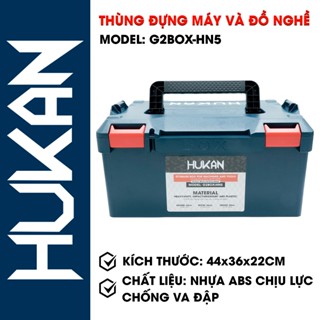 Hộp nhựa ABS HUKAN G2BOX-HN5 đựng máy khoan pin, siết bulong pin, phụ kiện và đồ nghề