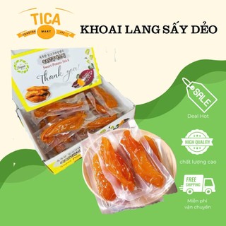 Khoai lang mật sấy dẻo organic 1kg - tica mart
