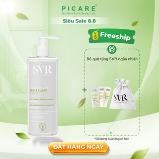 Nước tẩy trang làm sạch da và loại bỏ dầu nhờn SVR Sebiaclear Eau Micellaire ( 75ml - 400ml )
