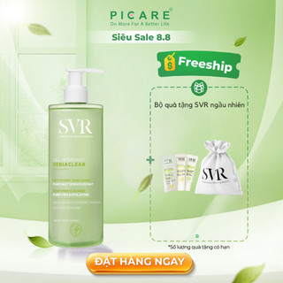 Sữa rửa mặt dạng gel không chứa xà phòng dành cho da nhờn mụn SVR Sebiaclear Gel Moussant ( 55ml - 200ml - 400ml )