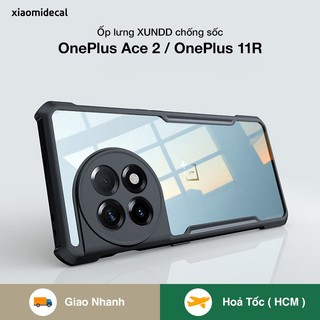 Ốp lưng XUNDD OnePlus Ace 2 / OnePlus 11R mặt lưng trong, viền TPU, chống sốc